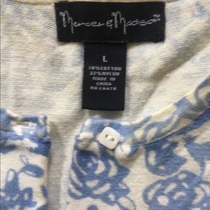 Light blue and cream cardigan